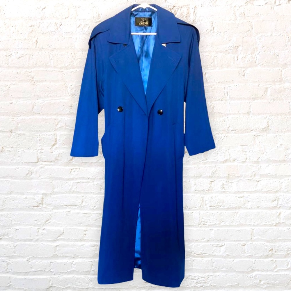 Saville Royal Blue Trench Coat